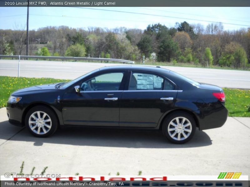 Atlantis Green Metallic / Light Camel 2010 Lincoln MKZ FWD