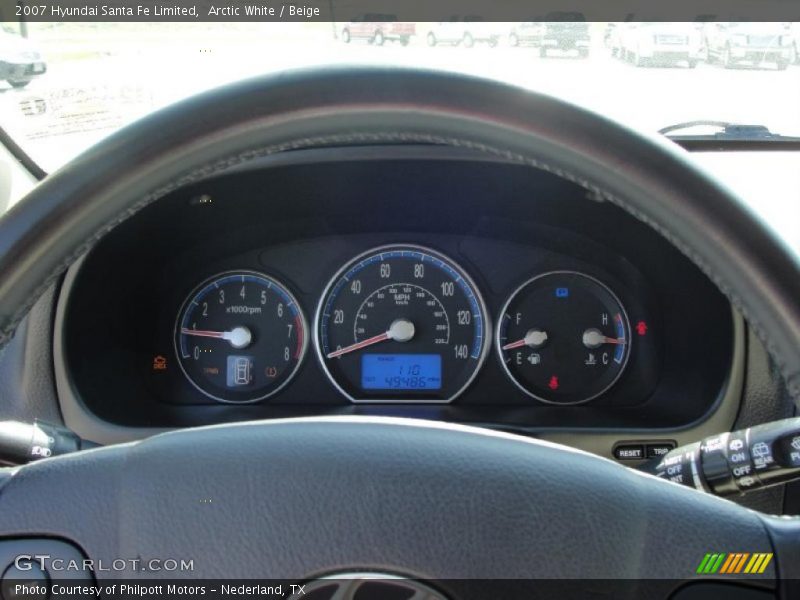 Arctic White / Beige 2007 Hyundai Santa Fe Limited