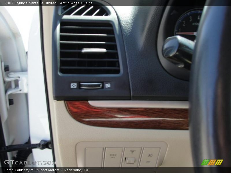 Arctic White / Beige 2007 Hyundai Santa Fe Limited