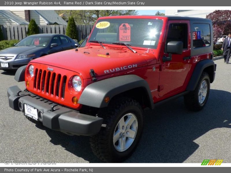 Flame Red / Dark Slate Gray/Medium Slate Gray 2010 Jeep Wrangler Rubicon 4x4