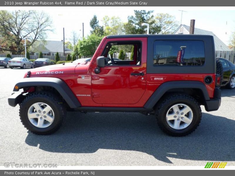 Flame Red / Dark Slate Gray/Medium Slate Gray 2010 Jeep Wrangler Rubicon 4x4