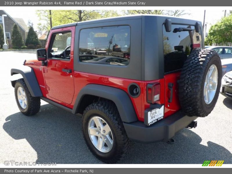 Flame Red / Dark Slate Gray/Medium Slate Gray 2010 Jeep Wrangler Rubicon 4x4