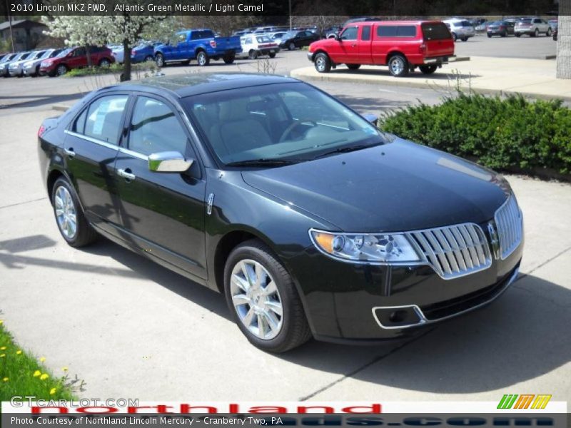 Atlantis Green Metallic / Light Camel 2010 Lincoln MKZ FWD