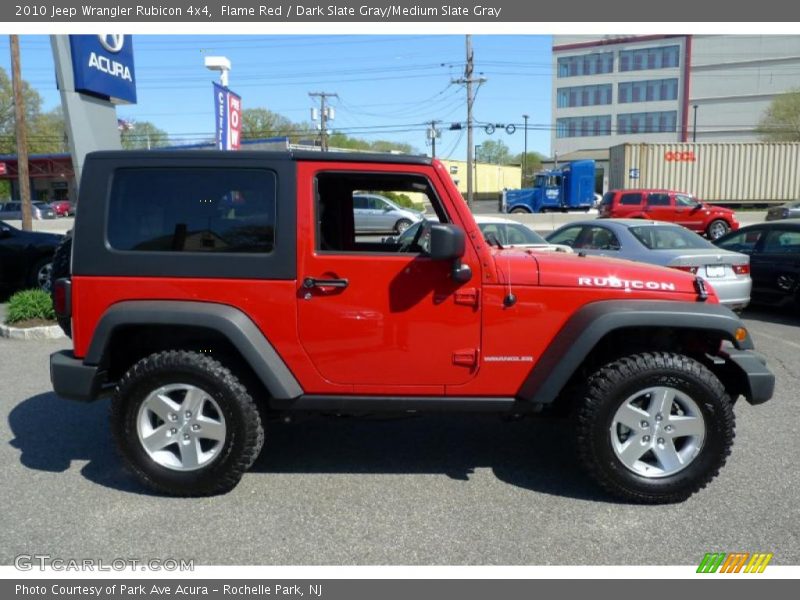 Flame Red / Dark Slate Gray/Medium Slate Gray 2010 Jeep Wrangler Rubicon 4x4