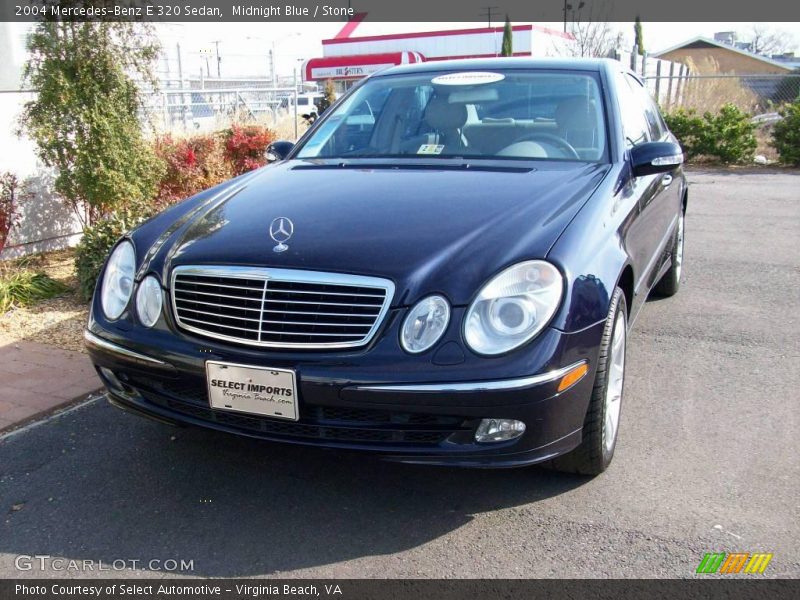 Midnight Blue / Stone 2004 Mercedes-Benz E 320 Sedan