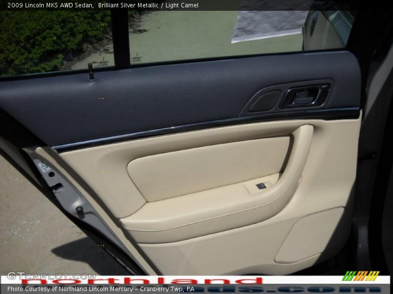 Brilliant Silver Metallic / Light Camel 2009 Lincoln MKS AWD Sedan