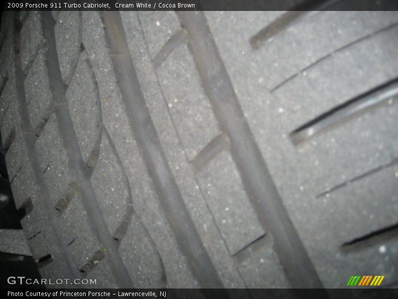 Cream White / Cocoa Brown 2009 Porsche 911 Turbo Cabriolet
