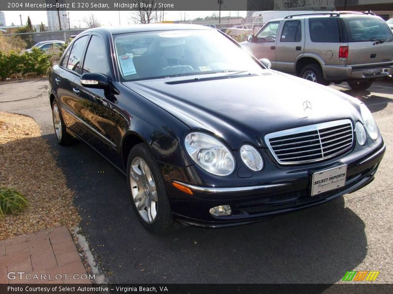 Midnight Blue / Stone 2004 Mercedes-Benz E 320 Sedan