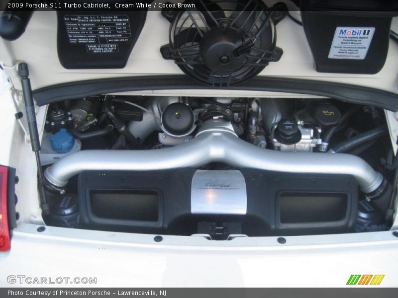 Cream White / Cocoa Brown 2009 Porsche 911 Turbo Cabriolet