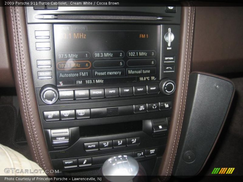 Cream White / Cocoa Brown 2009 Porsche 911 Turbo Cabriolet