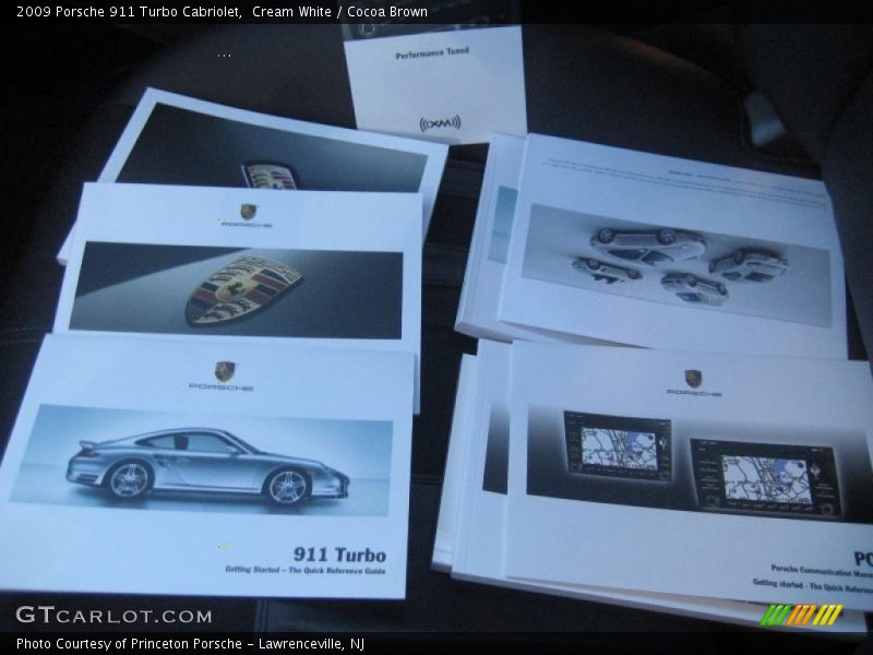 Cream White / Cocoa Brown 2009 Porsche 911 Turbo Cabriolet