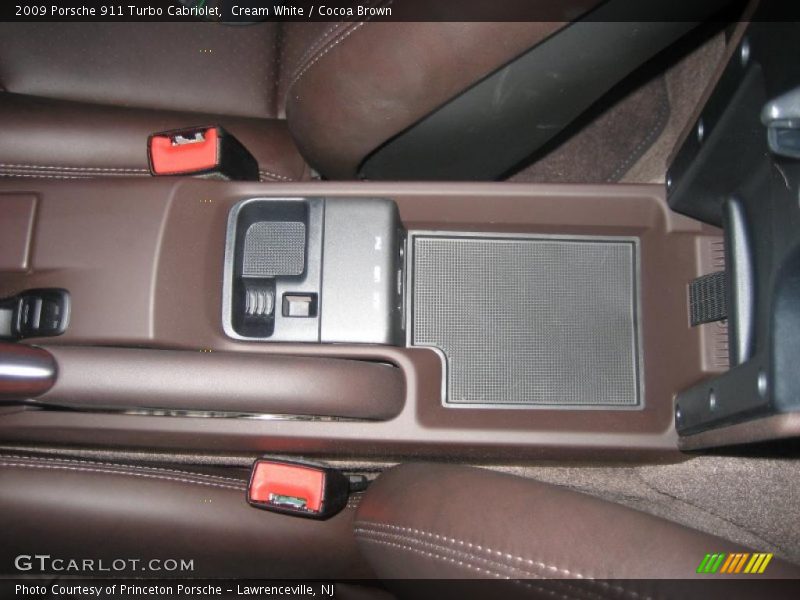 Cream White / Cocoa Brown 2009 Porsche 911 Turbo Cabriolet