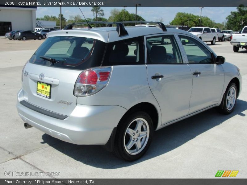 Silver Streak Mica / Dark Charcoal 2008 Toyota Matrix