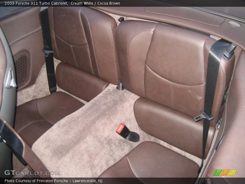 Cream White / Cocoa Brown 2009 Porsche 911 Turbo Cabriolet