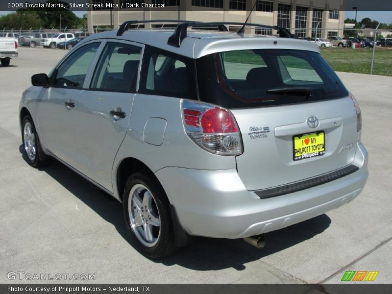 Silver Streak Mica / Dark Charcoal 2008 Toyota Matrix
