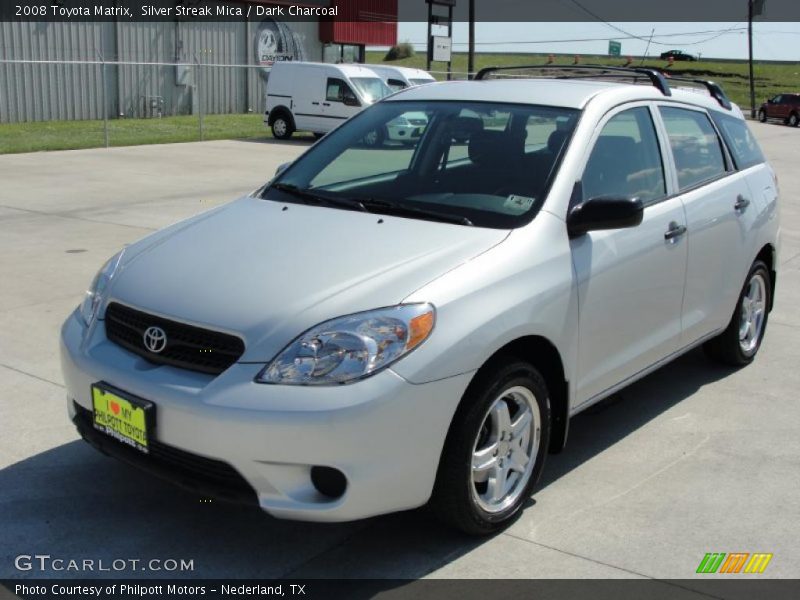 Silver Streak Mica / Dark Charcoal 2008 Toyota Matrix