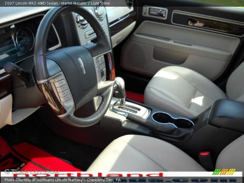 Merlot Metallic / Light Stone 2007 Lincoln MKZ AWD Sedan