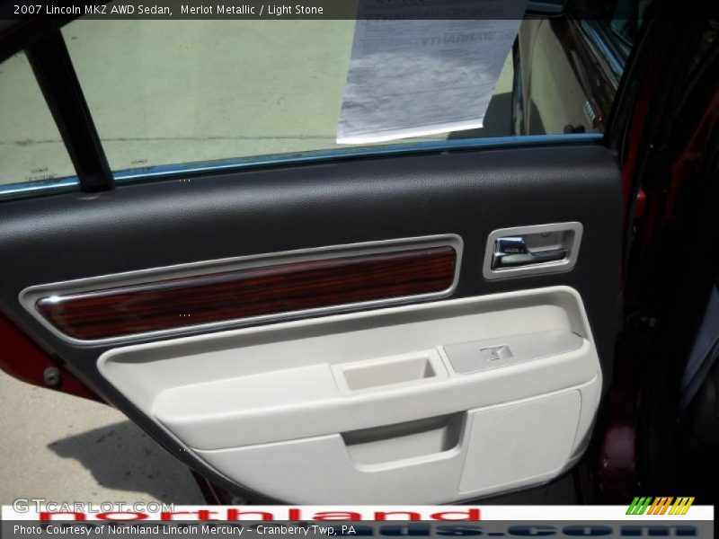Merlot Metallic / Light Stone 2007 Lincoln MKZ AWD Sedan
