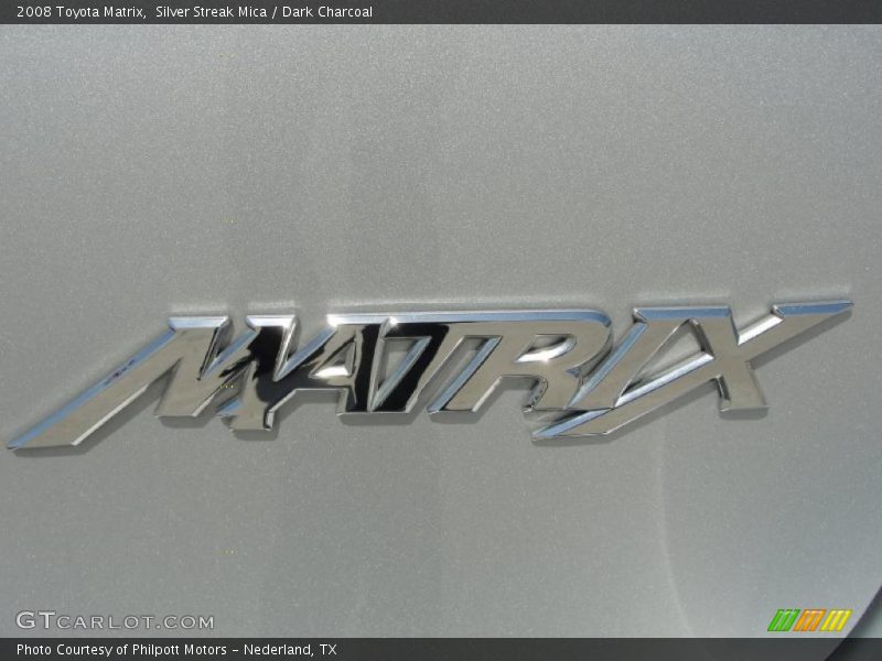 Silver Streak Mica / Dark Charcoal 2008 Toyota Matrix