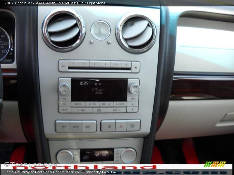 Merlot Metallic / Light Stone 2007 Lincoln MKZ AWD Sedan