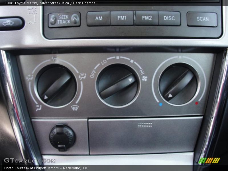 Silver Streak Mica / Dark Charcoal 2008 Toyota Matrix