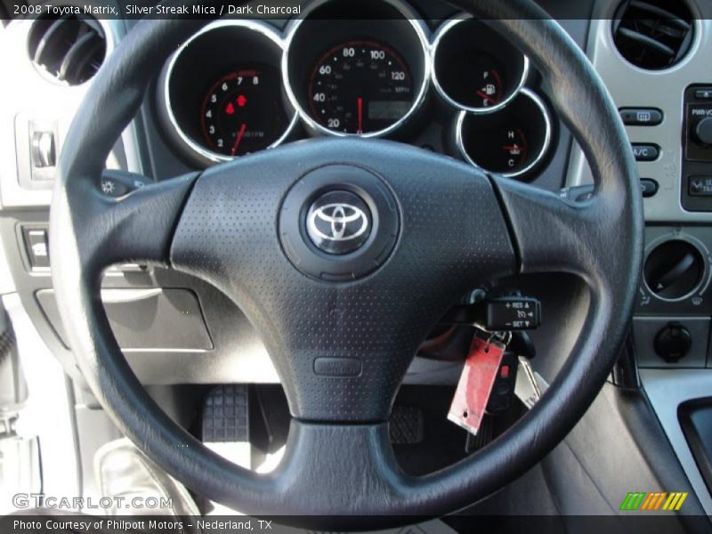 Silver Streak Mica / Dark Charcoal 2008 Toyota Matrix
