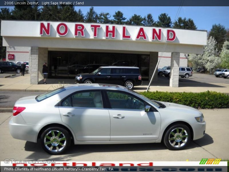 Light Sage Metallic / Sand 2006 Lincoln Zephyr