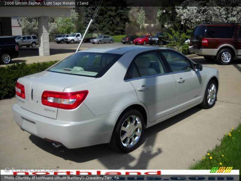 Light Sage Metallic / Sand 2006 Lincoln Zephyr