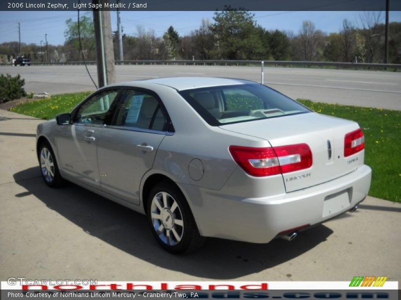 Light Sage Metallic / Sand 2006 Lincoln Zephyr