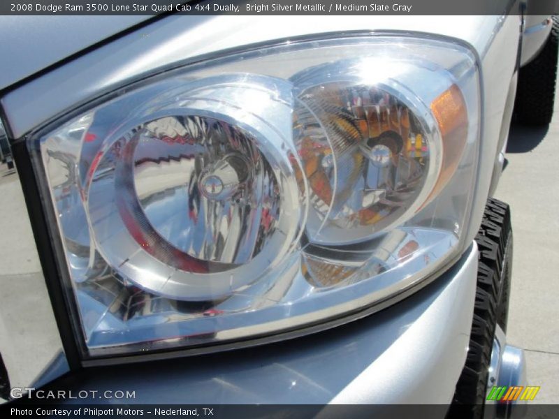 Bright Silver Metallic / Medium Slate Gray 2008 Dodge Ram 3500 Lone Star Quad Cab 4x4 Dually