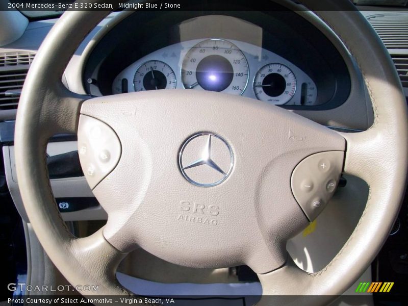 Midnight Blue / Stone 2004 Mercedes-Benz E 320 Sedan