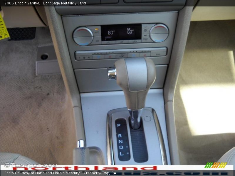 Light Sage Metallic / Sand 2006 Lincoln Zephyr