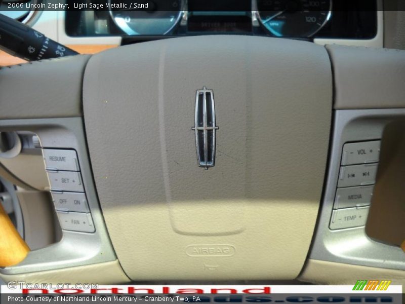 Light Sage Metallic / Sand 2006 Lincoln Zephyr