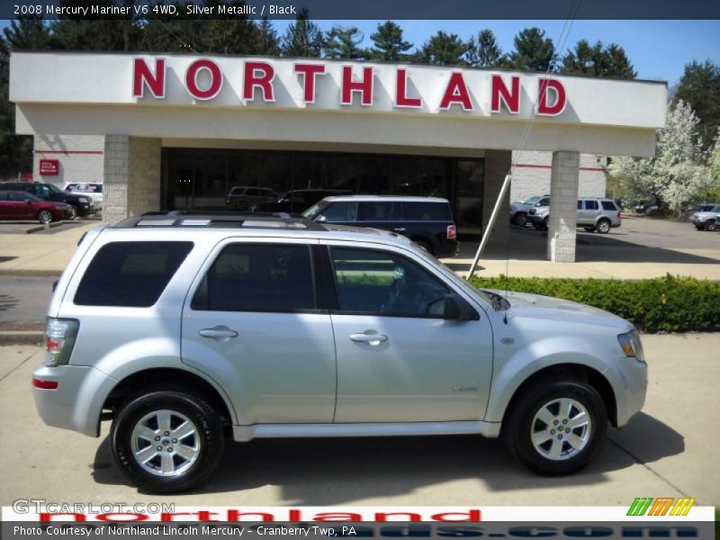 Silver Metallic / Black 2008 Mercury Mariner V6 4WD