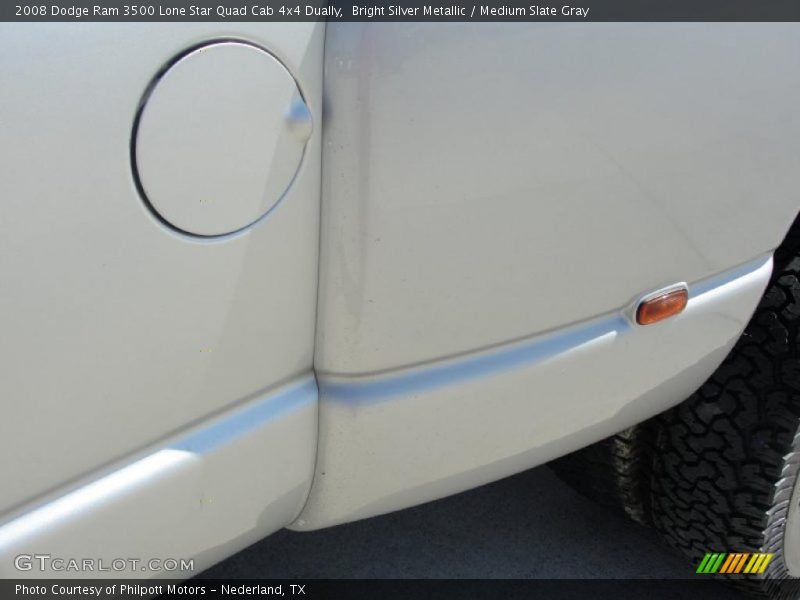 Bright Silver Metallic / Medium Slate Gray 2008 Dodge Ram 3500 Lone Star Quad Cab 4x4 Dually