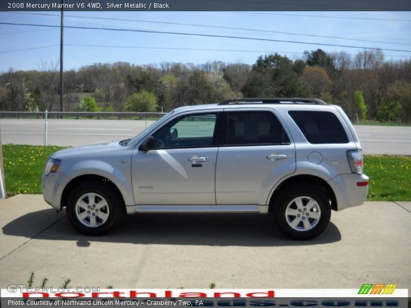 Silver Metallic / Black 2008 Mercury Mariner V6 4WD