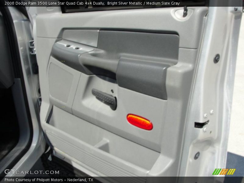 Bright Silver Metallic / Medium Slate Gray 2008 Dodge Ram 3500 Lone Star Quad Cab 4x4 Dually