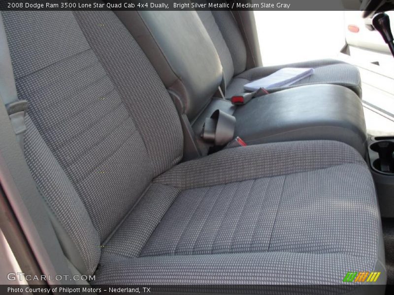 Bright Silver Metallic / Medium Slate Gray 2008 Dodge Ram 3500 Lone Star Quad Cab 4x4 Dually