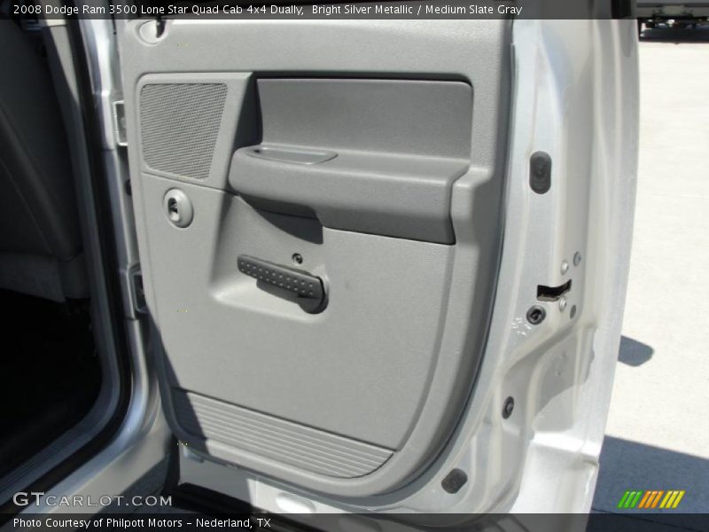 Bright Silver Metallic / Medium Slate Gray 2008 Dodge Ram 3500 Lone Star Quad Cab 4x4 Dually