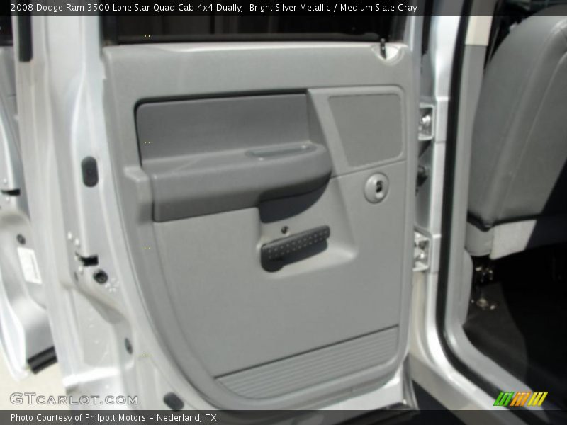 Bright Silver Metallic / Medium Slate Gray 2008 Dodge Ram 3500 Lone Star Quad Cab 4x4 Dually