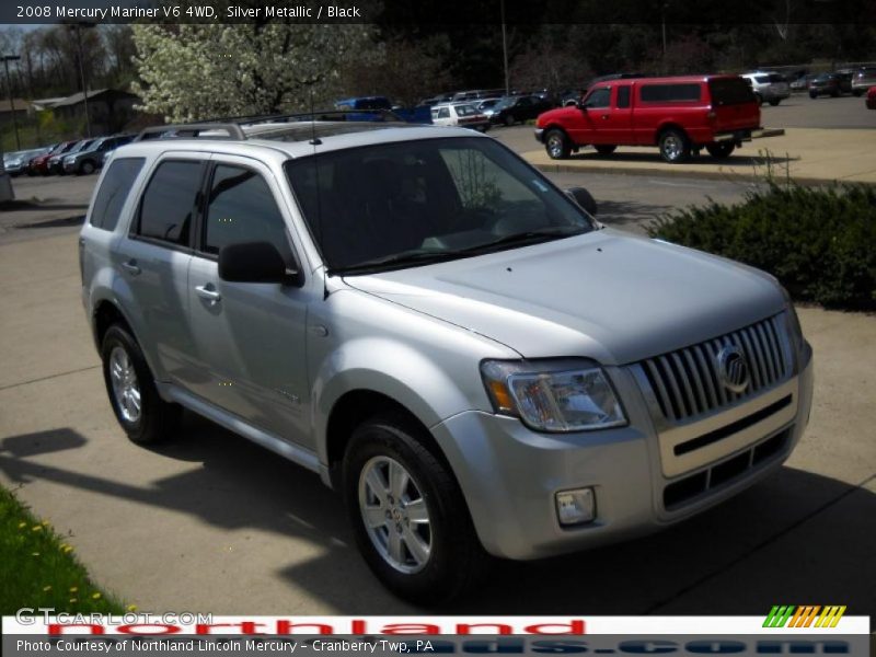 Silver Metallic / Black 2008 Mercury Mariner V6 4WD