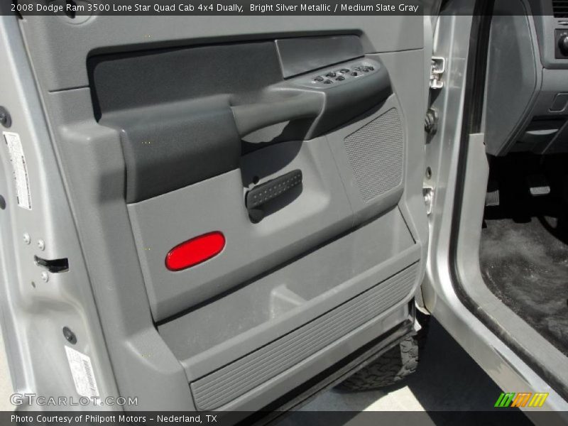 Bright Silver Metallic / Medium Slate Gray 2008 Dodge Ram 3500 Lone Star Quad Cab 4x4 Dually