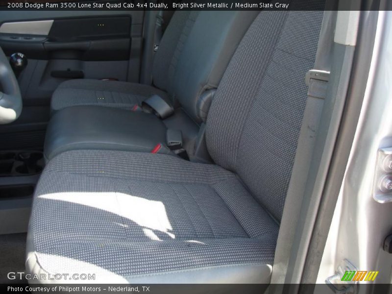 Bright Silver Metallic / Medium Slate Gray 2008 Dodge Ram 3500 Lone Star Quad Cab 4x4 Dually