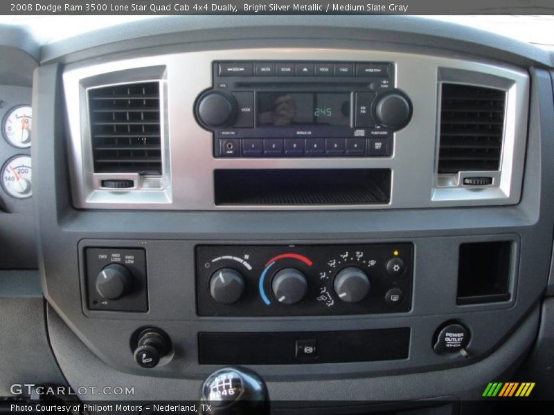 Bright Silver Metallic / Medium Slate Gray 2008 Dodge Ram 3500 Lone Star Quad Cab 4x4 Dually