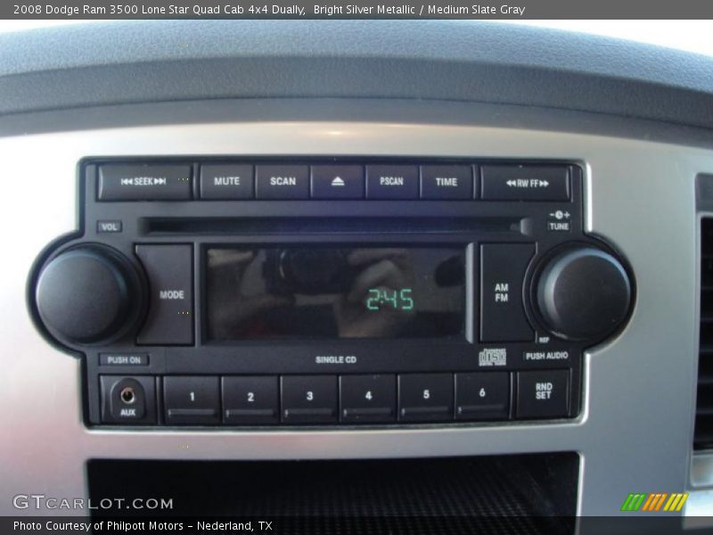 Bright Silver Metallic / Medium Slate Gray 2008 Dodge Ram 3500 Lone Star Quad Cab 4x4 Dually