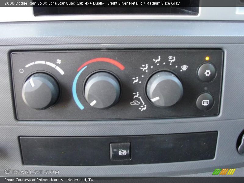 Bright Silver Metallic / Medium Slate Gray 2008 Dodge Ram 3500 Lone Star Quad Cab 4x4 Dually