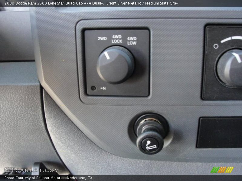 Bright Silver Metallic / Medium Slate Gray 2008 Dodge Ram 3500 Lone Star Quad Cab 4x4 Dually