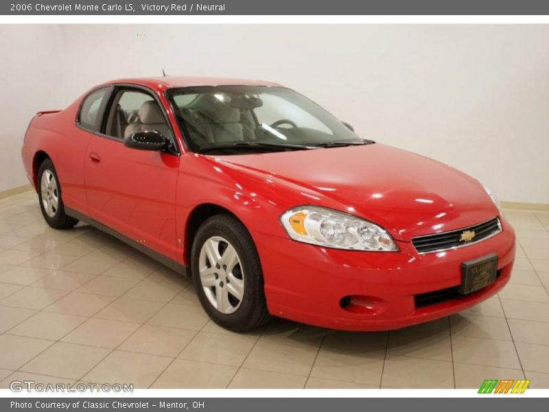 Victory Red / Neutral 2006 Chevrolet Monte Carlo LS