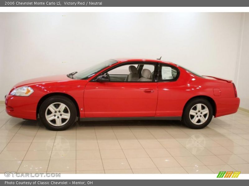Victory Red / Neutral 2006 Chevrolet Monte Carlo LS