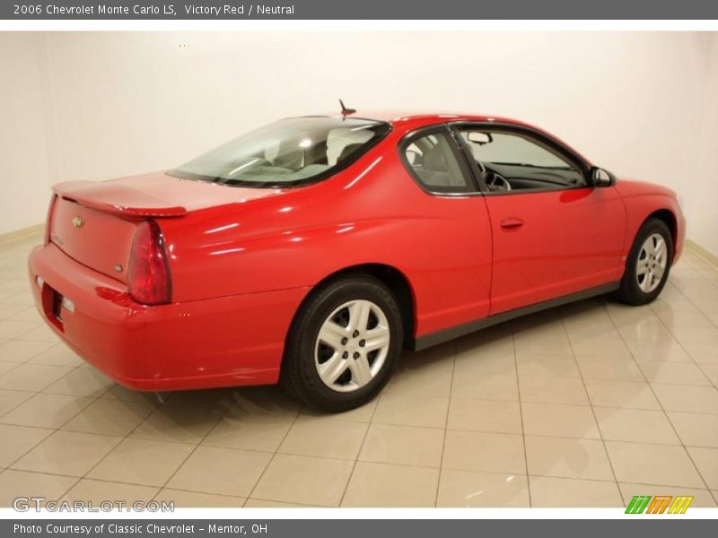 Victory Red / Neutral 2006 Chevrolet Monte Carlo LS